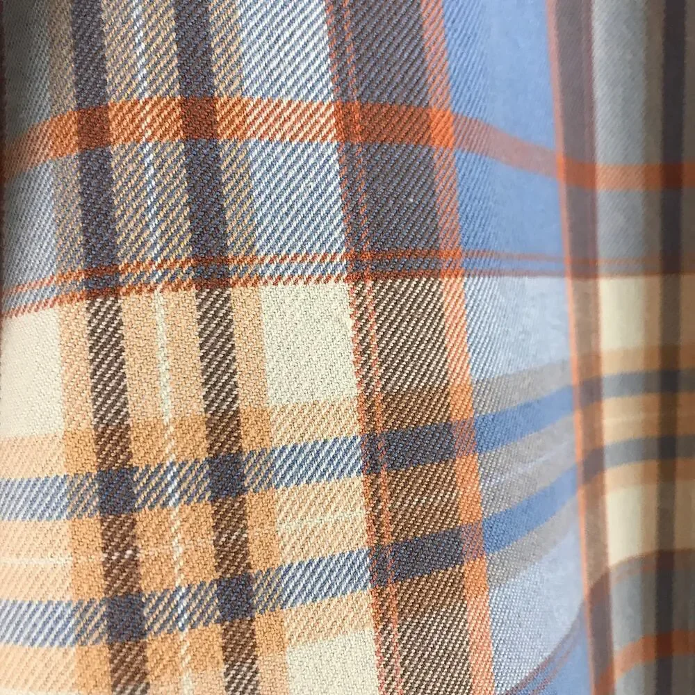 J. Crew Men's 100% Cotton Plaid Flannel Button Front Long Sleeve Size XL Tall